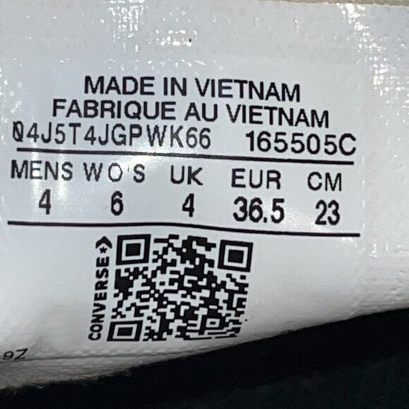 CONVERSE ALL-STAR CHUCK TAYLOR 70 "By You" Custom 2 Tone Canvas Sneakers - M4 W6 - Picture 7 of 7